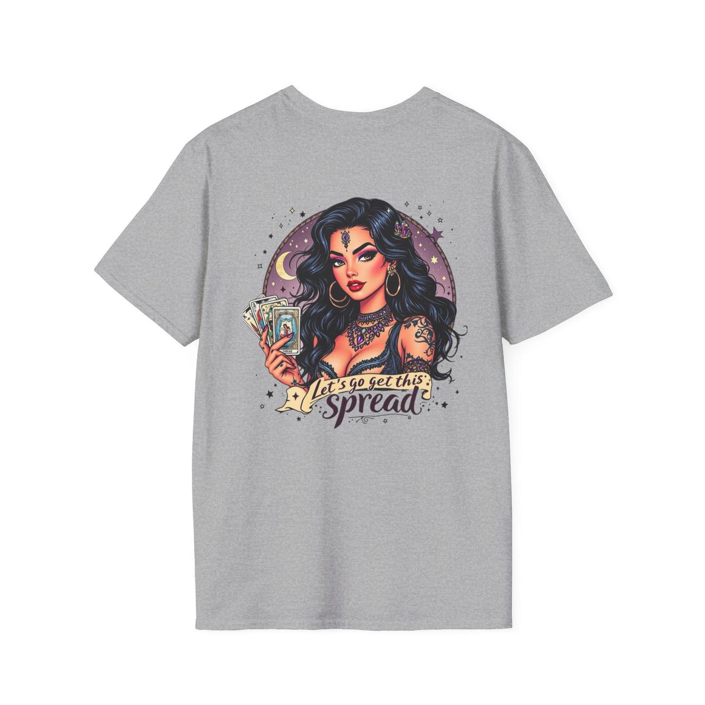 Green Witchy Tarot Unisex T-Shirt, Magical Tee, Gift for Tarot Lovers, Casual Wear, Spiritual Apparel, Witchy Fashion