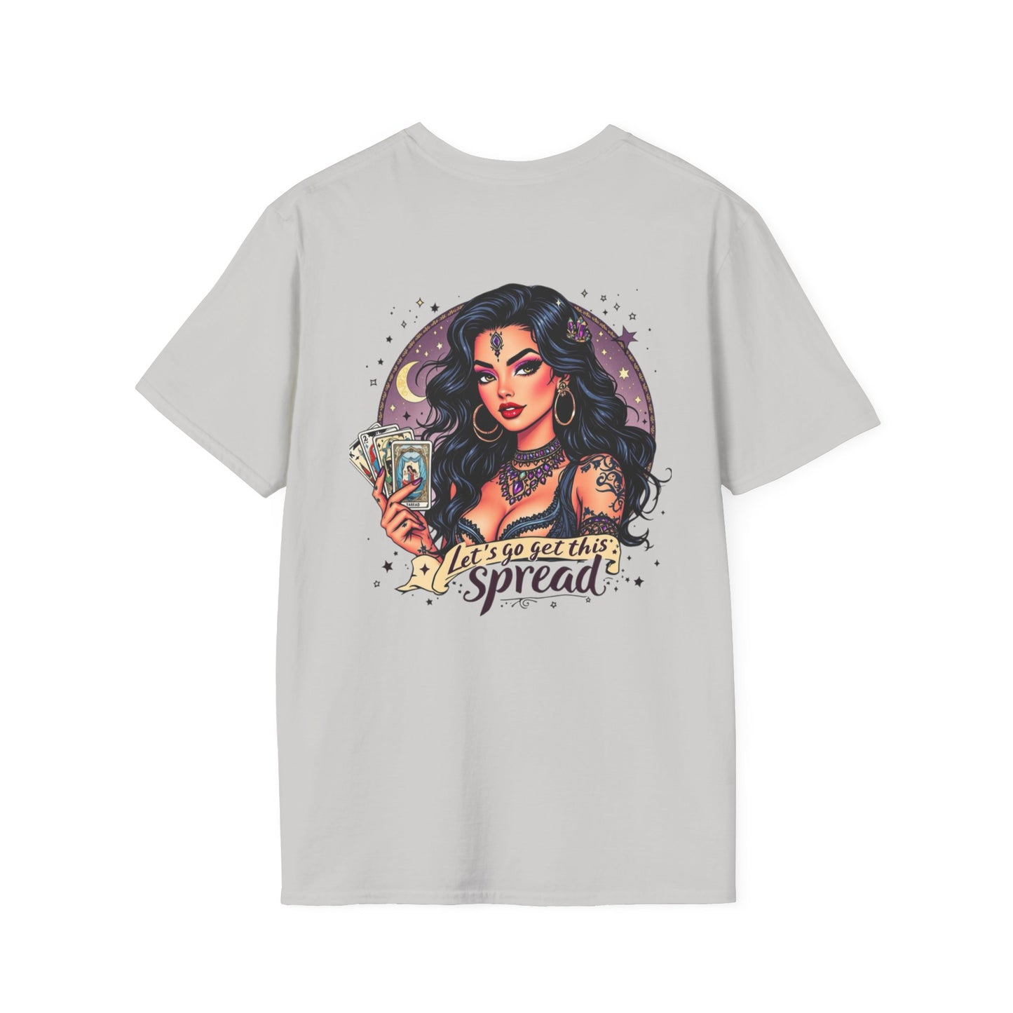 Green Witchy Tarot Unisex T-Shirt, Magical Tee, Gift for Tarot Lovers, Casual Wear, Spiritual Apparel, Witchy Fashion