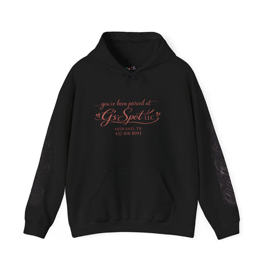 Hoodie — Serene Portrait Graphic Pullover with Subtle Text