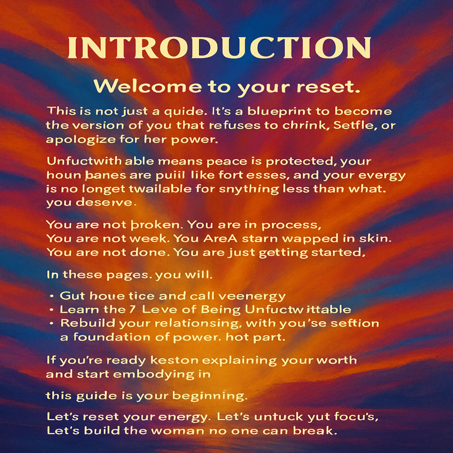 Unfuckwittable, the energy reset